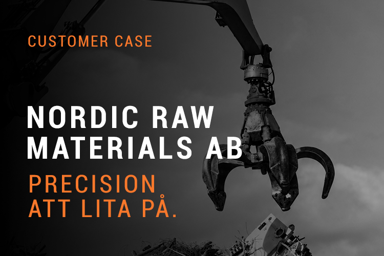 Nordic Raw Materials – kundcase om Intermercatos intelligenta vågsystem för materialhantering och metallåtervinning.